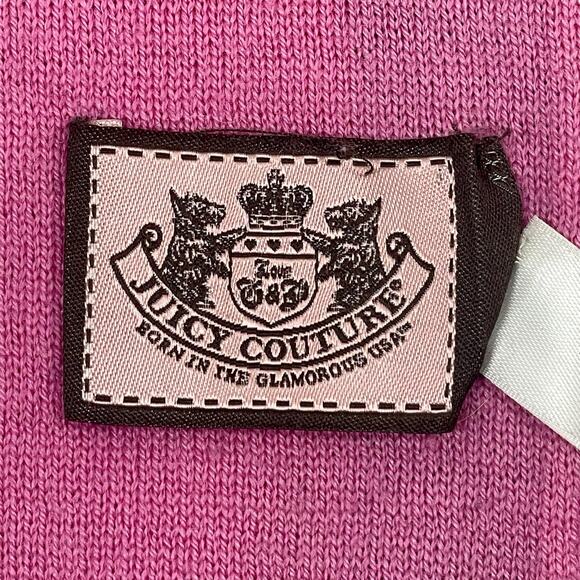 Vintage Y2K Juicy Couture Wool Scarf Pink Black Green - Picture 12 of 12